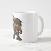InkPlay Helden Jumbo-Tasse (Vorderseite Rechts)