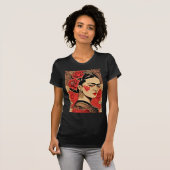 InkPunk-Symbol: Frida Kahlo T-Shirt (Vorne ganz)