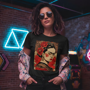 InkPunk-Symbol: Frida Kahlo Tri-Blend Shirt