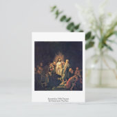 Inkreduität von St. Thomas durch Rembrandt Van Rij Postkarte (Stehend Vorderseite)