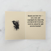 Inkstorm Crow Silence Before the Caw Karte (Innenseite)