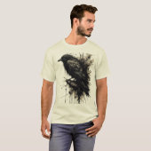 Inkstorm Crow Silence Before the Caw T-Shirt (Vorne ganz)