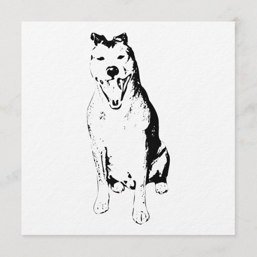 Inkstroke Lively Form Einladung (Vorderseite)