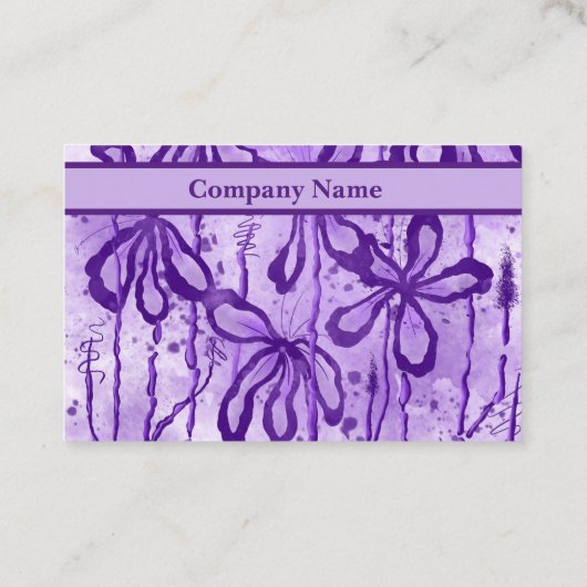 Inkte Blume Lilac Visitenkarte (Rückseite)