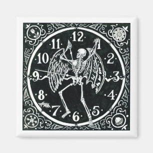 Inktober 2018 Tag 14 - Sterbliche Uhr Magnet