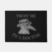 Inktober: Pest-Doktor Fußmatte (Vorderseite)