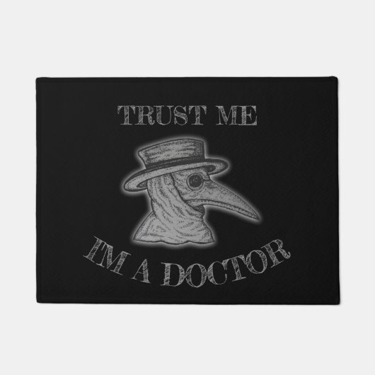 Inktober: Pest-Doktor Fußmatte (Vorderseite)