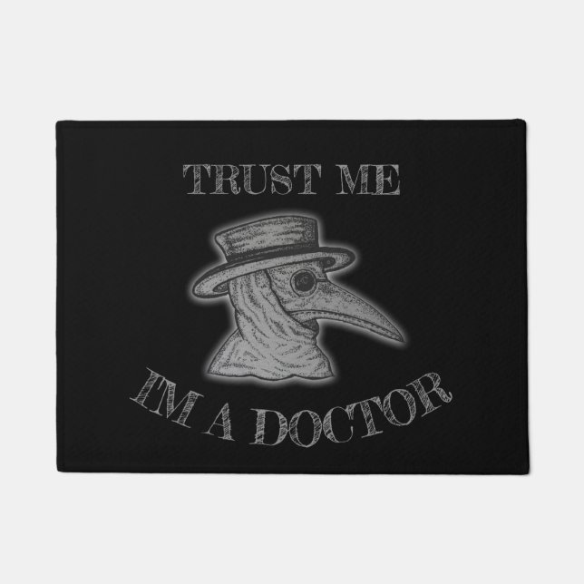 Inktober: Pest-Doktor Fußmatte (Vorderseite)