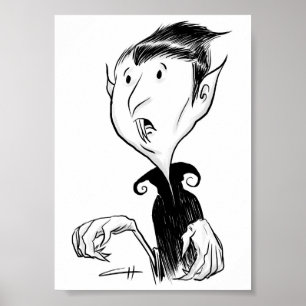 Inktober - Vampir Poster