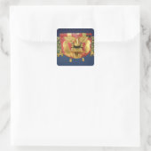 Inkusmaske Quadratischer Aufkleber (Tasche)