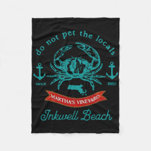 Inkwell Beach Marthas Vineyard Krabben Urlaub Ande Fleecedecke