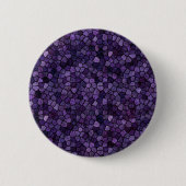 Inkwell Blue Cobbled Patchwork Terrazo Muster Button (Vorderseite)