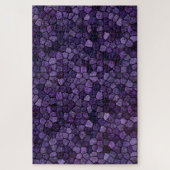 Inkwell Blue Cobbled Patchwork Terrazo Muster Puzzle (Vertikal)