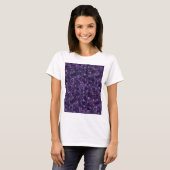 Inkwell Blue Cobbled Patchwork Terrazo Muster T-Shirt (Vorne ganz)