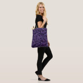 Inkwell Blue Cobbled Patchwork Terrazo Muster Tasche (Am Model)