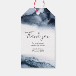 Inky Aquarell personalisiert Vielen Dank für Ihre  Geschenkanhänger