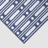 Inky Blue 1 Bone Inlay Border Dots Decoupage Paper Seidenpapier (Detail)