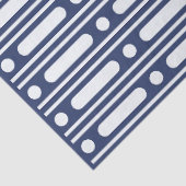 Inky Blue 1 Bone Inlay Dot Border Decoupage Paper Seidenpapier (Detail)