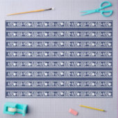 Inky Blue 1 Bone Inlay Floral Border Decoupage  Seidenpapier (Basteln)
