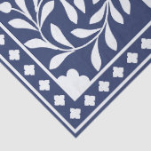 Inky Blue 1 Traditional Blue Bone Inlay Decoupage  Seidenpapier (Detail)
