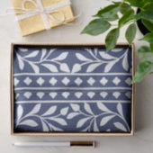 Inky Blue 1 Traditional Bone Inlay Decoupage Paper Seidenpapier (Geschenk)