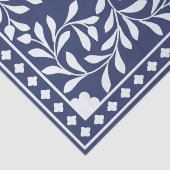 Inky Blue 1 Traditional Bone Inlay Decoupage Paper Seidenpapier (Detail)