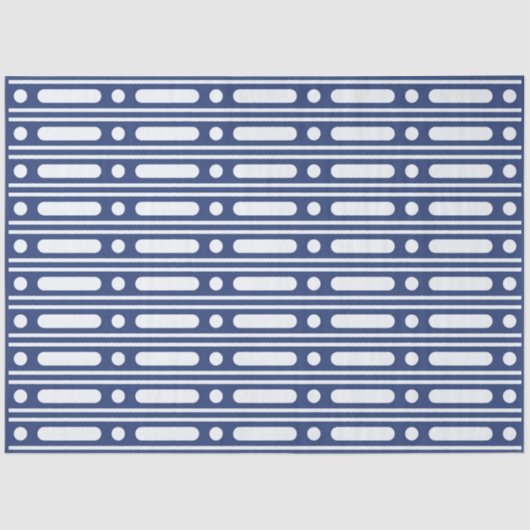 Inky Blue 2 Bone Inlay Dots Decoupage Seidenpapier (Vorderseite)