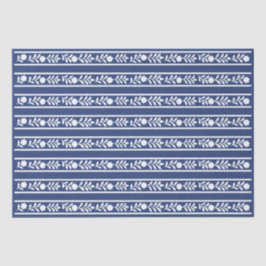 Inky Blue 2 Bone Inlay Floral Decoupage  Seidenpapier