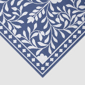 Inky Blue 2 Traditional Bone Inlay Decoupage Paper Seidenpapier (Ausschnitt)