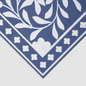 Inky Blue 2 Traditional Bone Inlay Decoupage Paper Seidenpapier (Detail)