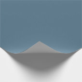 Inky Blue Solid Color Geschenkpapier (Ecke)