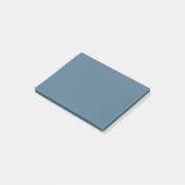 Inky Blue Solid Color Post-it Klebezettel (angewinkelt)