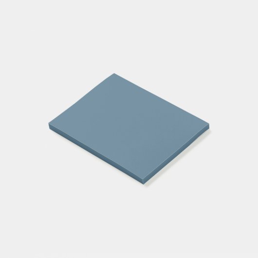 Inky Blue Solid Color Post-it Klebezettel (angewinkelt)
