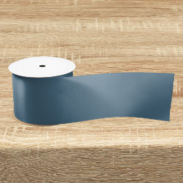 Inky Blue Solid Color Satinband