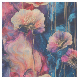 Inky Floral Cosmos Stoff