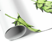 Inky Hopfenillustration für Bier-Liebhaber! Geschenkpapier (Rolleneckpunkt)