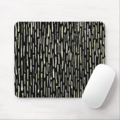 Inky Lines - Creme auf schwarz Mousepad (Mit Mouse)
