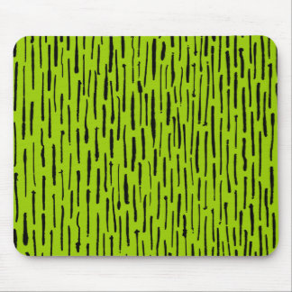 Inky Lines - Martian Green Mousepad