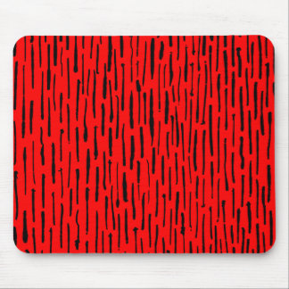 Inky Lines - rot Mousepad