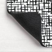 Inky Lines - Schwarz auf Weiß Mousepad (Ecke)