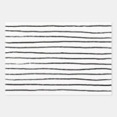 Inky Lines Stripes Pinselstriche Einfach Minimal B Geschenkpapier Set (Vorderseite 2)