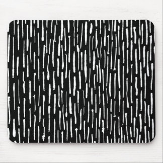 Inky Lines - weiß auf schwarz Mousepad