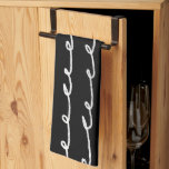 Inky Loops Chic Handgezeichnete Linien Schwarz & W Geschirrtuch<br><div class="desc">Mit diesem coolen Handtuch dekorieren Sie Ihre Küche mit handgemachten Mustern. Macht ein großartiges Haus Erwärmung,  Geburtstag,  Mütter Tag oder Hochzeitsgeschenk! Sie können ihn anpassen,  Hintergrundfarben ändern und Text hinzufügen. Karo in meinem Shop für viel mehr Farben und Muster oder lass mir wissen,  ob Sie etwas Angewohntes wollen.</div>