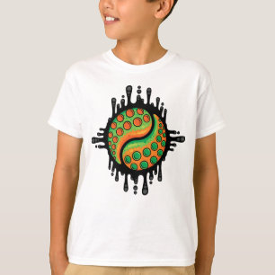 Inky Octopus Tentacle Yin Yang Symbol T-Shirt
