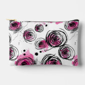 Inky Petals Nahtlose Muster Zubehörtasche (Vorderseite)