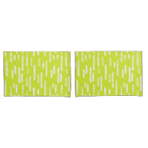 Inky Rounded Lines Muster | Bright Lime Green