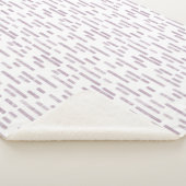 Inky Rounded Lines Muster | Mauve on White Sherpadecke (3/4)