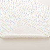 Inky Rounded Lines Muster | Pastel-Rainbow-Farben Sherpadecke (3/4)