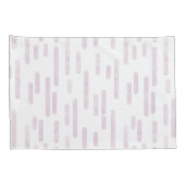 Inky Rounded Lines Muster | Rosa und Weiß Kissenbezug (Rückseite-Rechts)