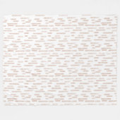 Inky Rounded Lines Muster | Schwarz/Weiß Fleecedecke (Vorderseite (Horizontal))